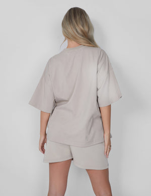 Kaiia Oversized T-shirt Stone