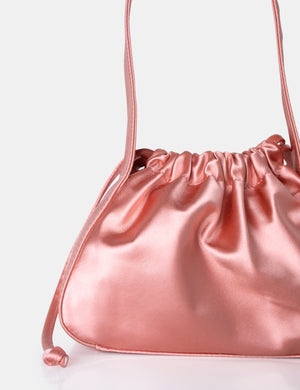 The Ella Peach Satin Grab Bag