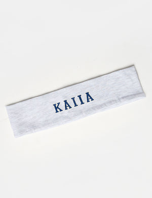 Kaiia Logo Headband Light Grey Marl