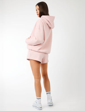 Kaiia Label Logo Oversized Hoodie Dusty Pink