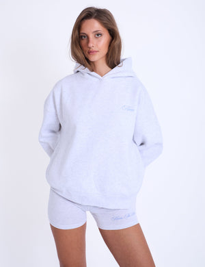 Kaiia The Label Oversized Hoodie Grey Marl & Blue