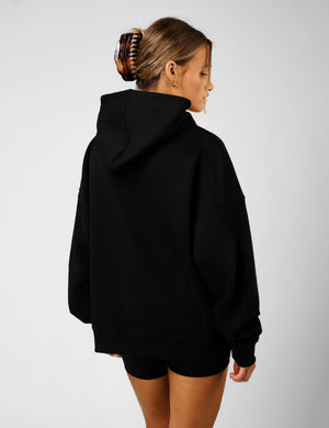 Kaiia Sport Oversized Hoodie Black & White