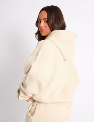 Kaiia Sport Oversized Hoodie Buttercream