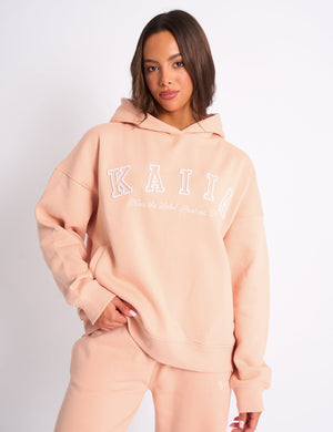 Kaiia Sport Oversized Hoodie Apricot