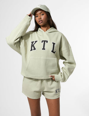 Kaiia KTL Logo Oversized Hoodie Sage