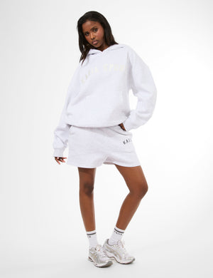 Kaiia Sport Oversized Hoodie Light Grey Marl & Cream