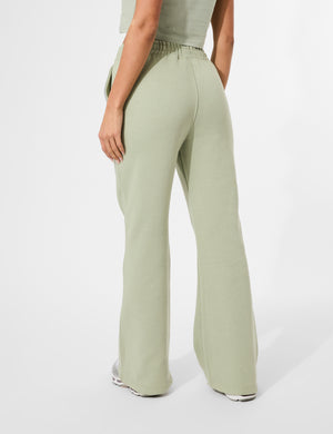 Kaiia Wide Leg Sweat Pants in Sage Green