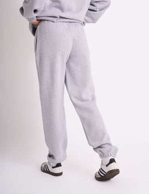 Kaiia Embossed Logo Cuffed Joggers Grey Marl