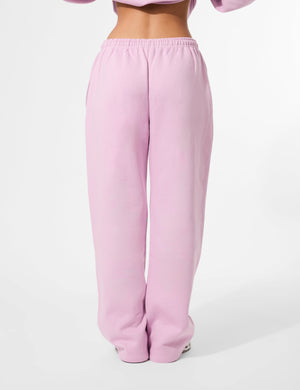 Kaiia Embossed Logo Wide Leg Joggers Parma Violet