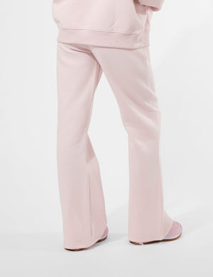 Kaiia Logo Wide Leg Joggers Pink Chai