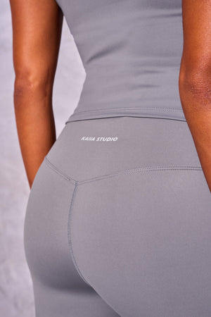 Kaiia Sculpt Yoga Pants Slate Grey