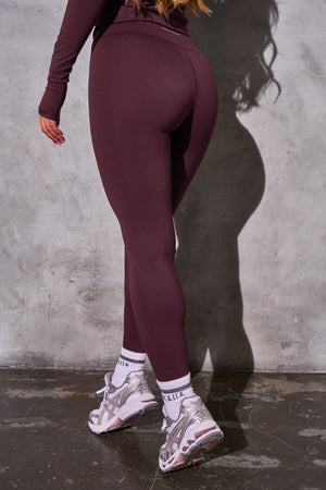 Kaiia Sculpt Leggings Burgundy