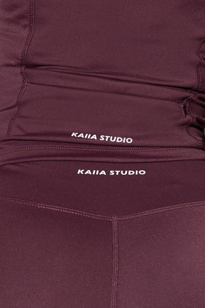 Kaiia Sculpt Leggings Burgundy