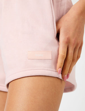 Kaiia Label Logo Mini Sweat Shorts Dusty Pink