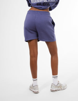 Kaiia Running Club Logo Sweat Shorts Light Navy