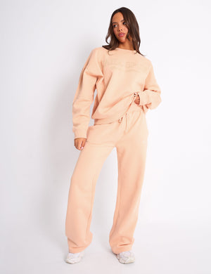 Kaiia Sport Oversized Sweatshirt Apricot