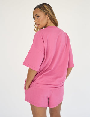 Kaiia Studio Bubble Logo Oversized T-shirt Pink