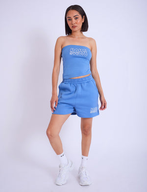 Kaiia Studio Bubble Logo Bandeau Top Blue