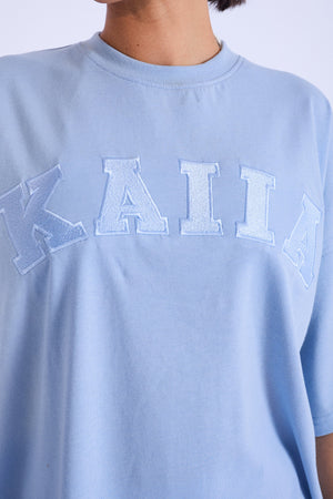 Kaiia Oversized T-shirt Light Blue