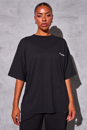 Kaiia Studio Logo Oversized Tee Black