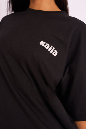 Kaiia Studio Oversized Tee Black