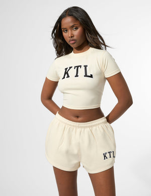 Kaiia KTL Logo Baby Tee Buttercream