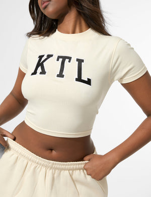 Kaiia KTL Logo Baby Tee Buttercream