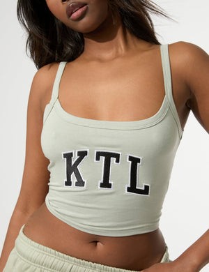 Kaiia KTL Logo Cami Vest Top Sage