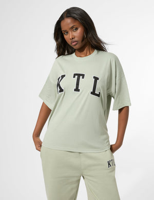 Kaiia KTL Logo Oversized T-Shirt Sage