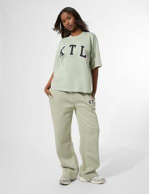 Kaiia KTL Logo Oversized T-Shirt Sage