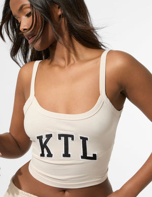 Kaiia KTL Logo Cami Vest Top Truffle