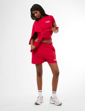 Kaiia Running Club Logo Longline Baby Tee Red