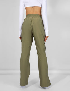 SPLIT HEM CARGO TROUSERS KHAKI