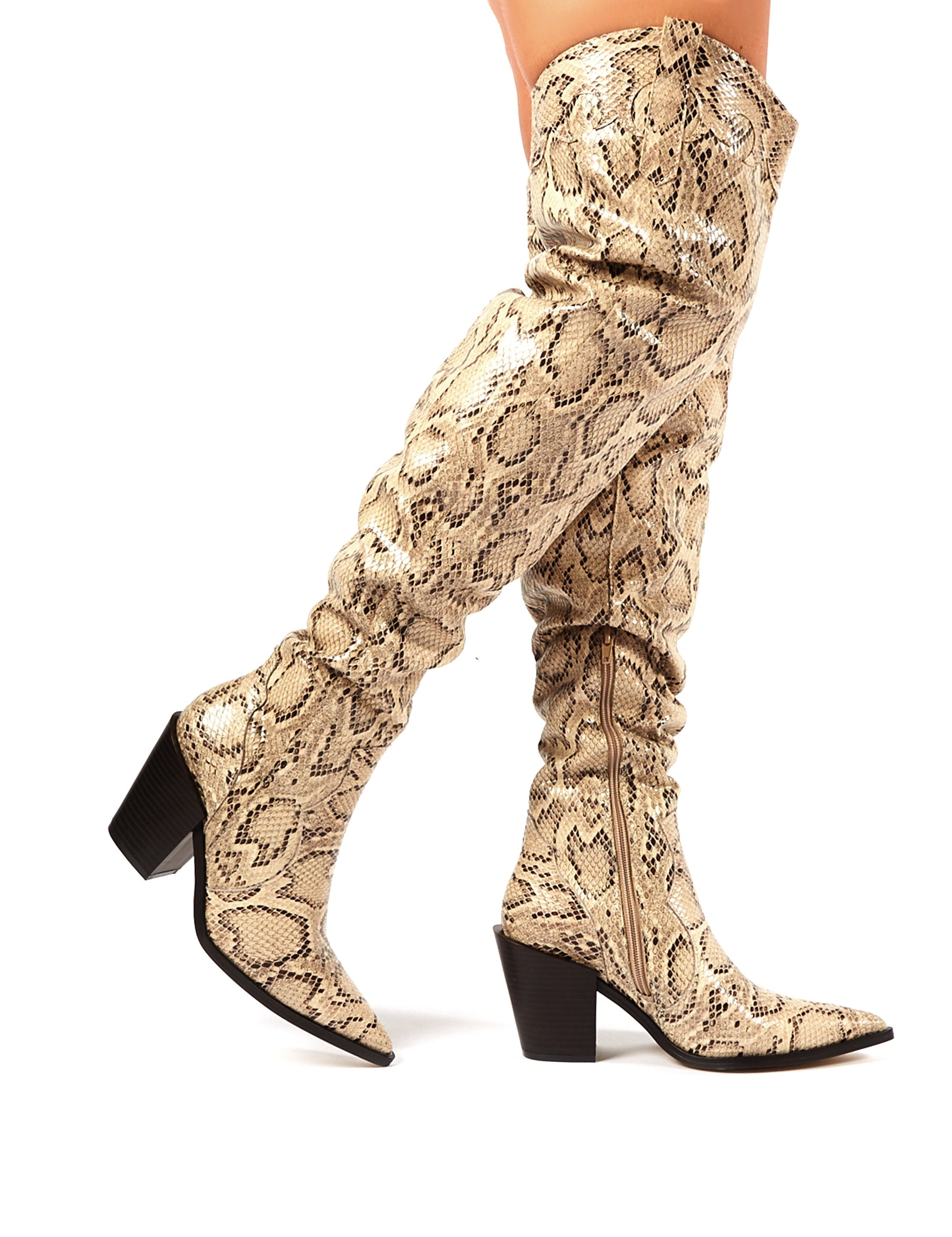 Public desire snakeskin boots online