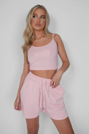 Kaiia Cami Vest Top Soft Pink