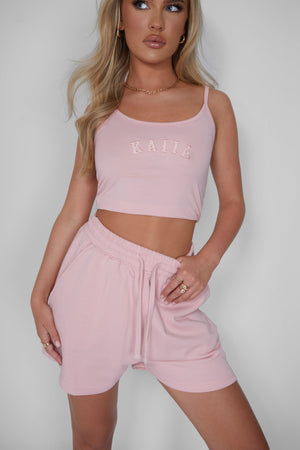 Kaiia Cami Vest Top Soft Pink