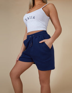 Kaiia Sweat Shorts In Navy