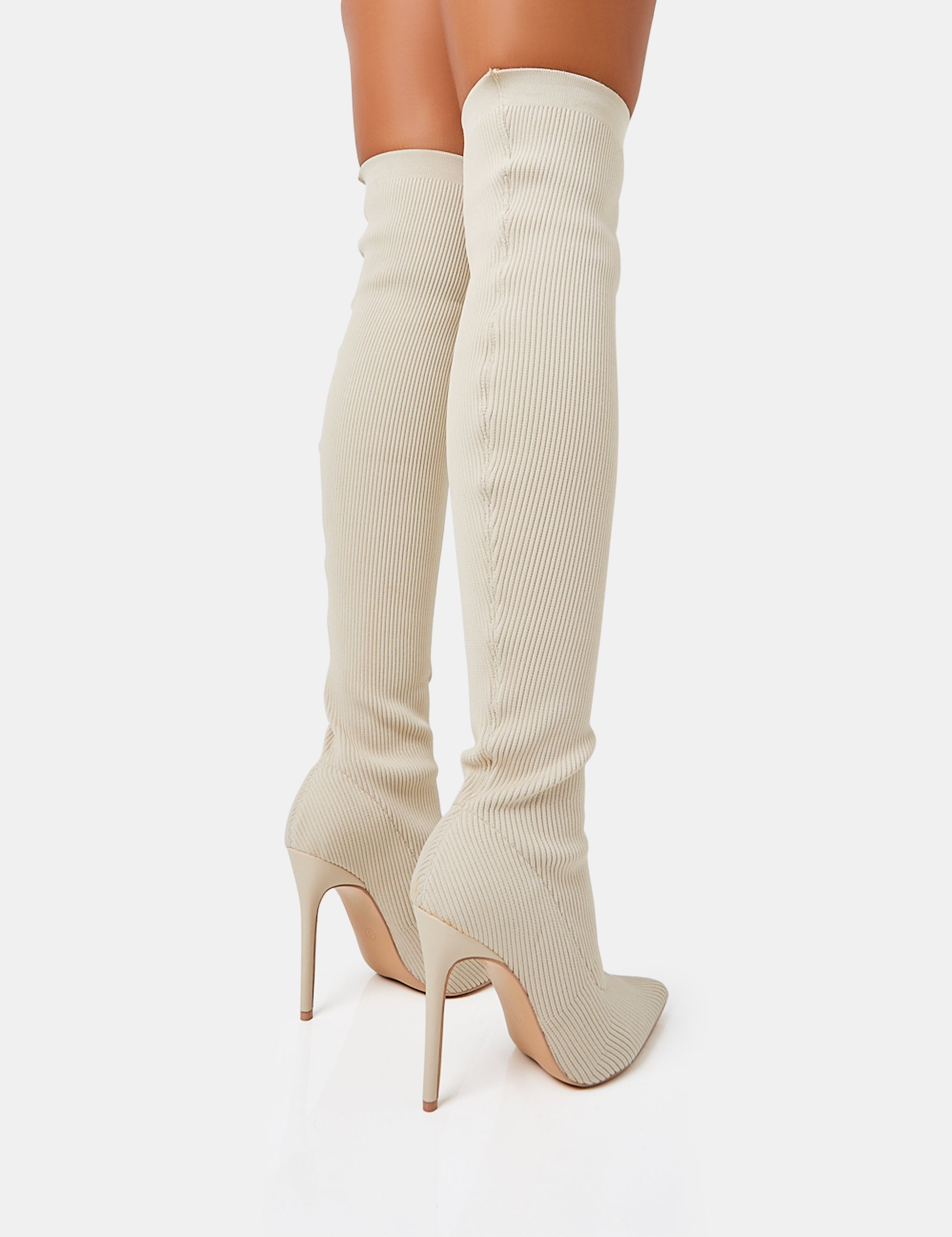 Off white store thigh high boots