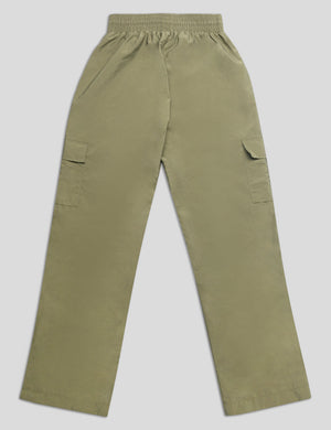 SPLIT HEM CARGO TROUSERS KHAKI