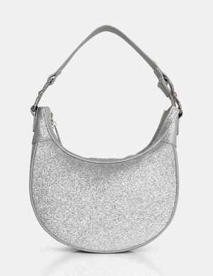 The Bam Bam Silver Glitter Bag