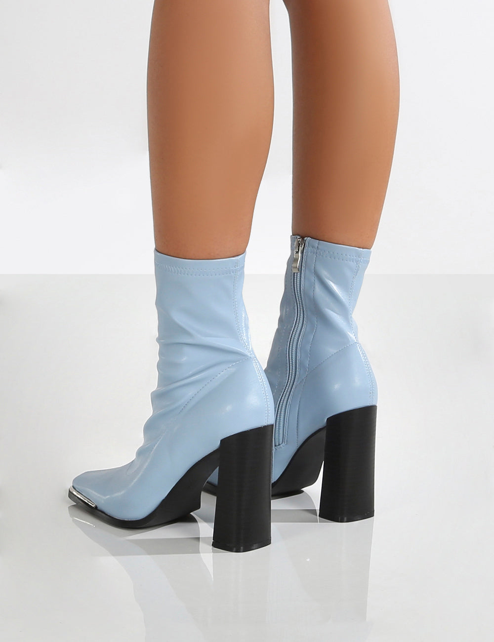 Baby blue sock on sale boots