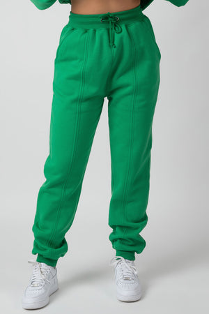 Green hot sale joggers women