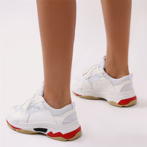 Revival Chunky Trainers in White