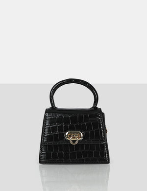The Lilly Black Textured Mini Bag