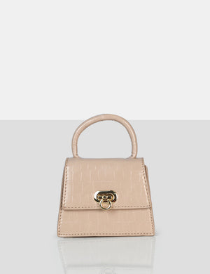 The Lilly Nude Textured Mini Bag