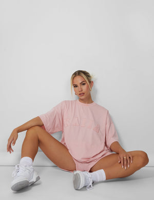 Kaiia Oversized T-shirt Soft Pink